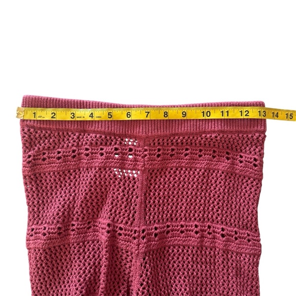 TULAROSA 100% cotton Hayden Crochet Pant in Blood Orange EUC - Picture 5 of 7